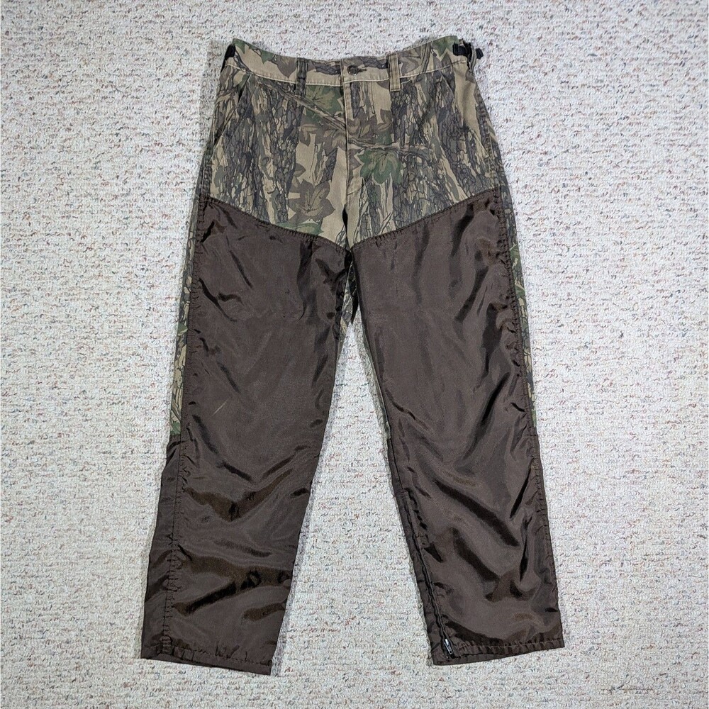 Winchester Hunting Pants Trebark Camo Mens LARGE Upland Briar Brush Guard Zips